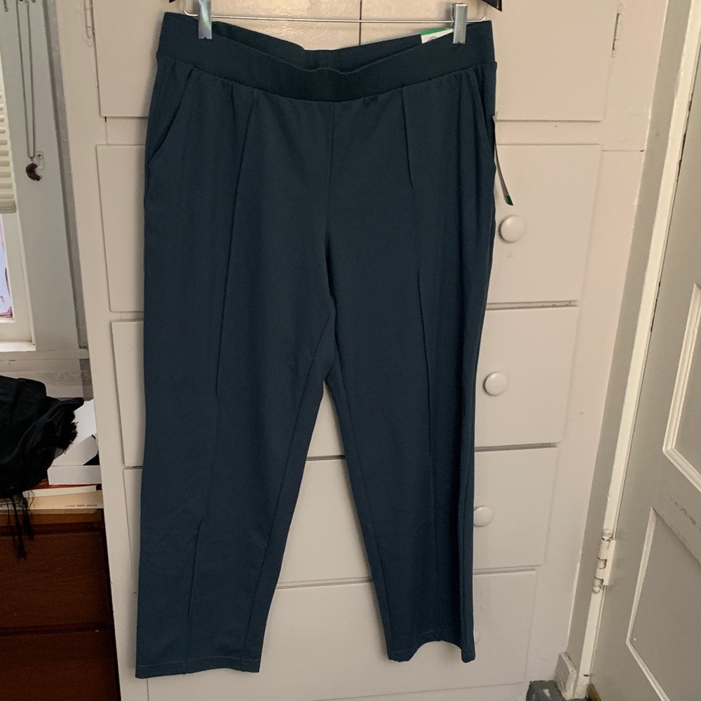 Mondetta Pintuck Straight Leg Pants - Dark Blue